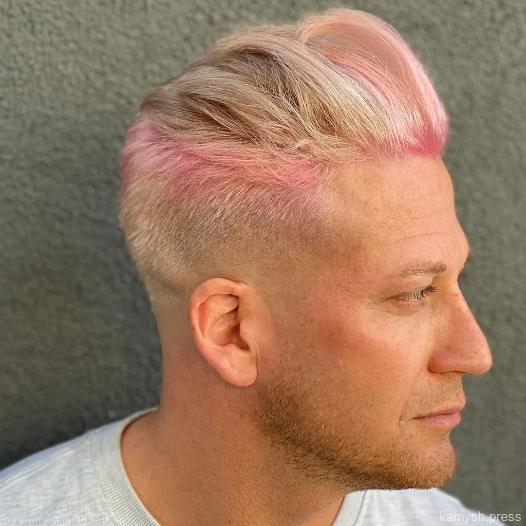 21. Андеркат-помпадур с низким фейдом