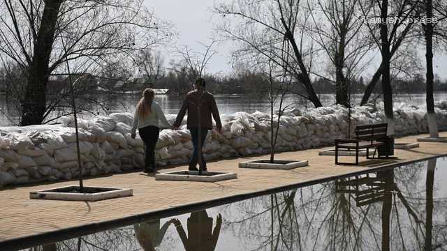 Уровень реки Тобол в Кургане снова упал