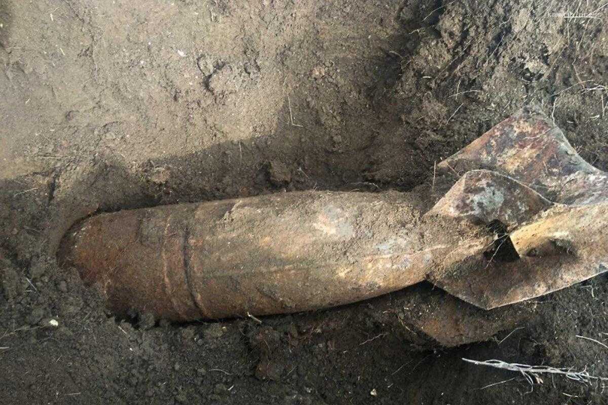 Фугасную авиабомбу нашли возле жилого дома в Калужской области