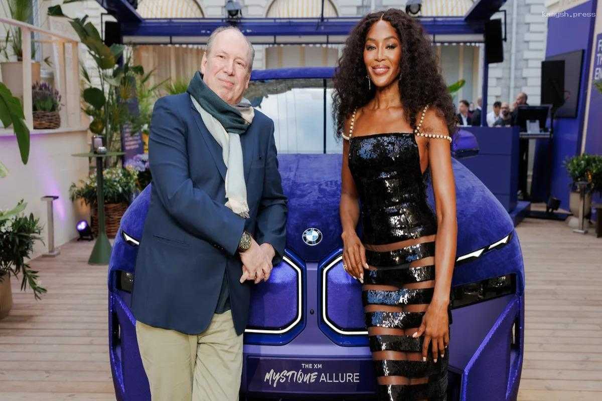 BMW создали уникальный кроссовер, покрытый фиолетовым бархатом