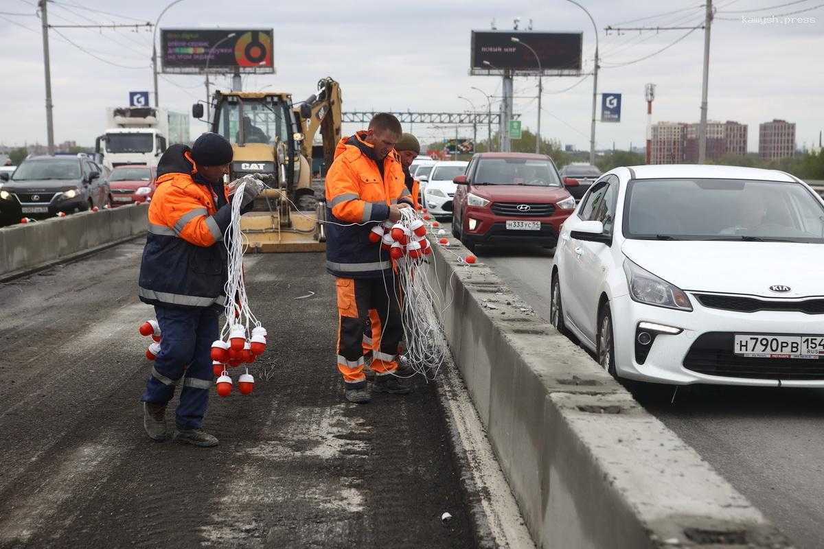 Димитровский мост в Новосибирске будут ремонтировать круглосуточно