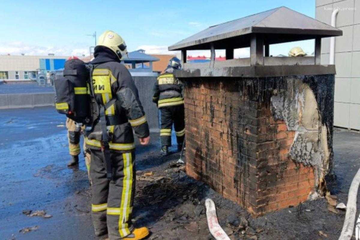 В столице ХМАО задымление школьной крыши едва не обернулось бедой