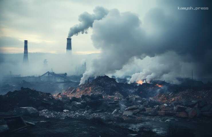 На Кубани воспламенился полигон, принимающий мусор с двух городов
