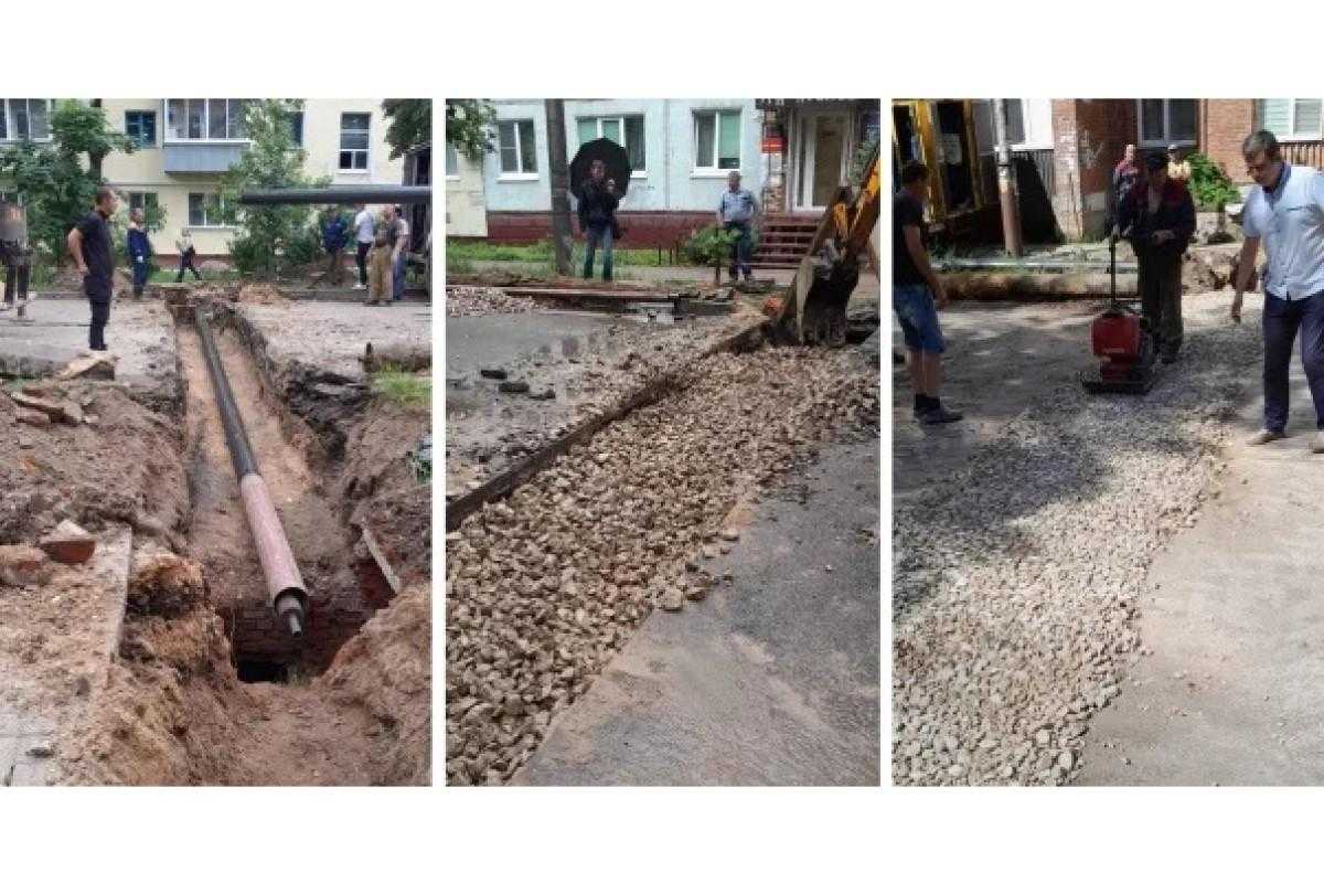 На улице Чижевского в Калуге завершилась перекладка теплосетей
