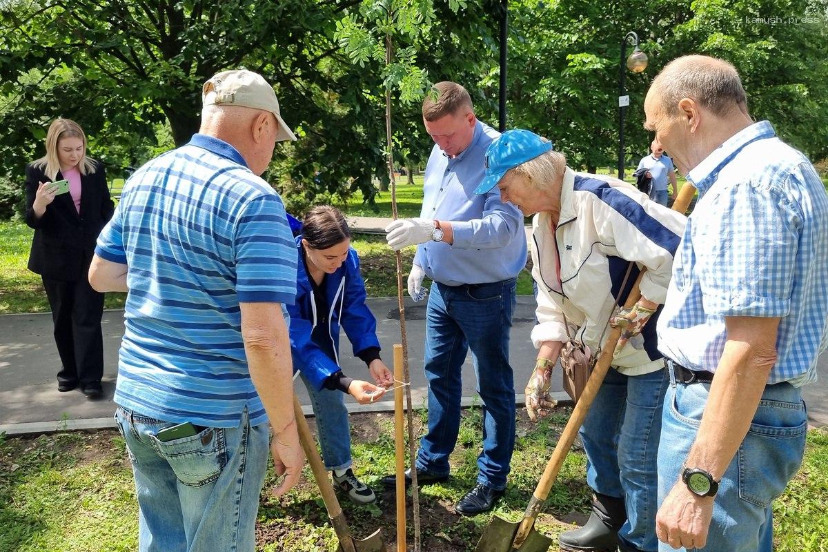 Сергей Тимохин принял участие в высадке Аллеи победителей в Луховицах