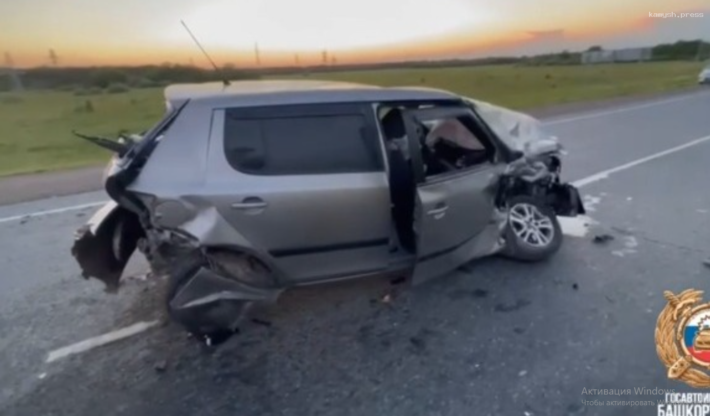 На трассе Уфа – Оренбург произошло массовое ДТП