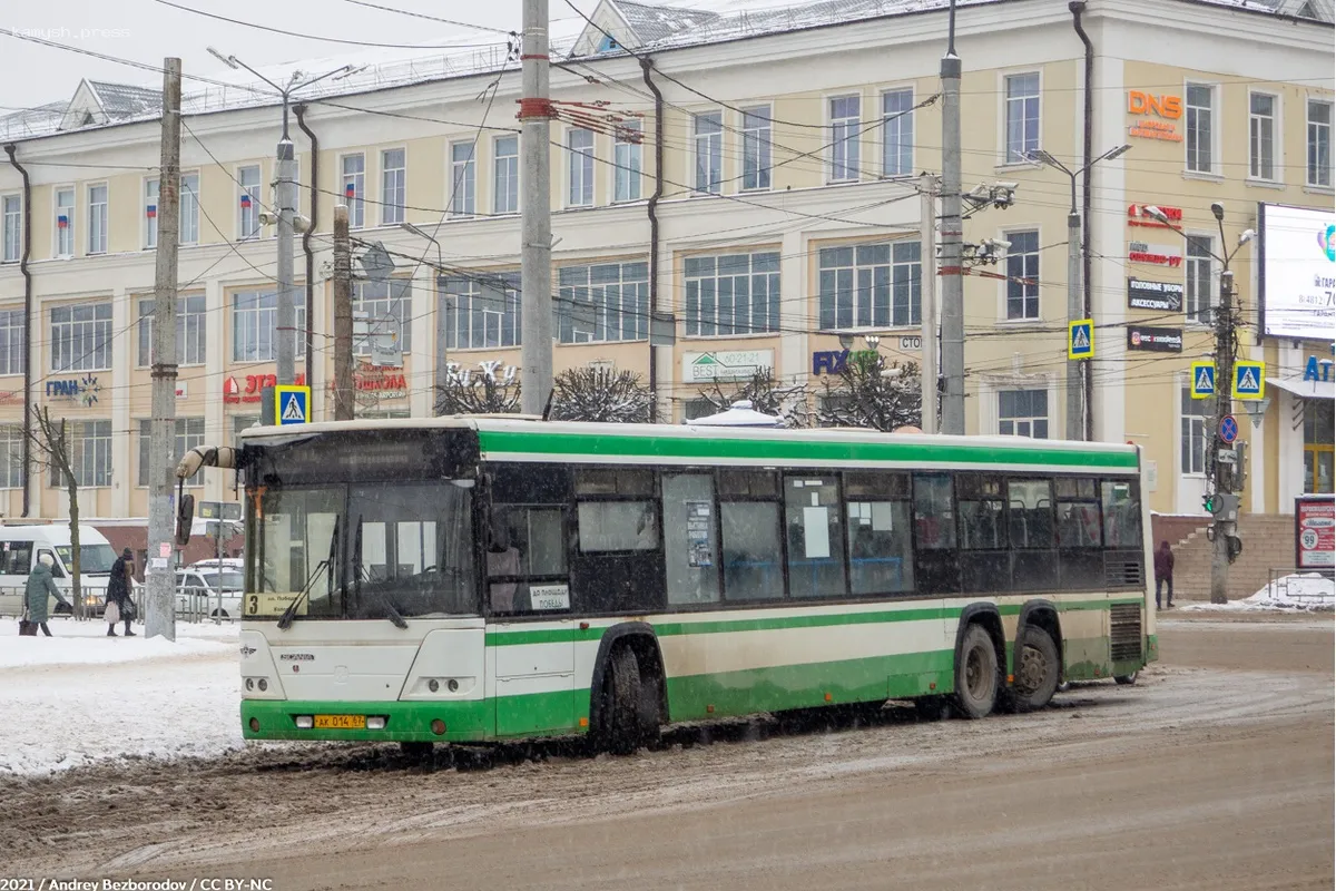 Спрос на автобусные перевозки в Смоленской области увеличился