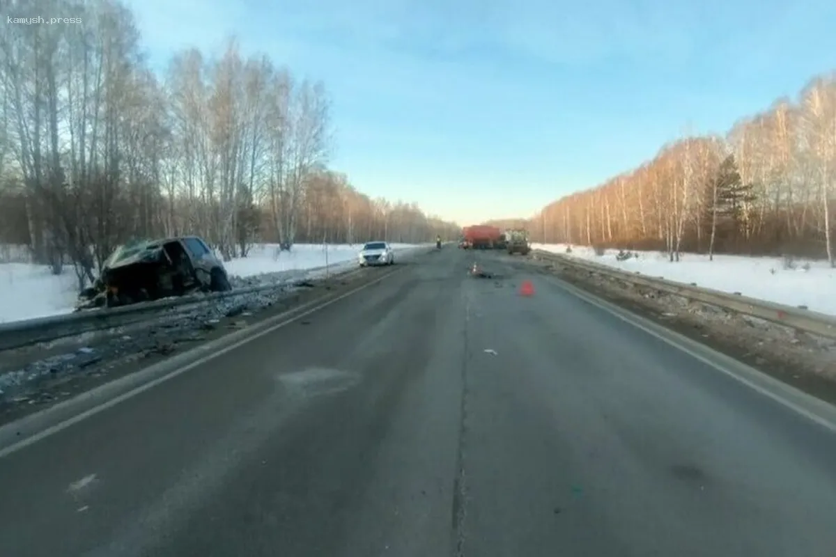 В Новосибирской области произошла авария с бензовозом, в которой погиб водитель внедорожника