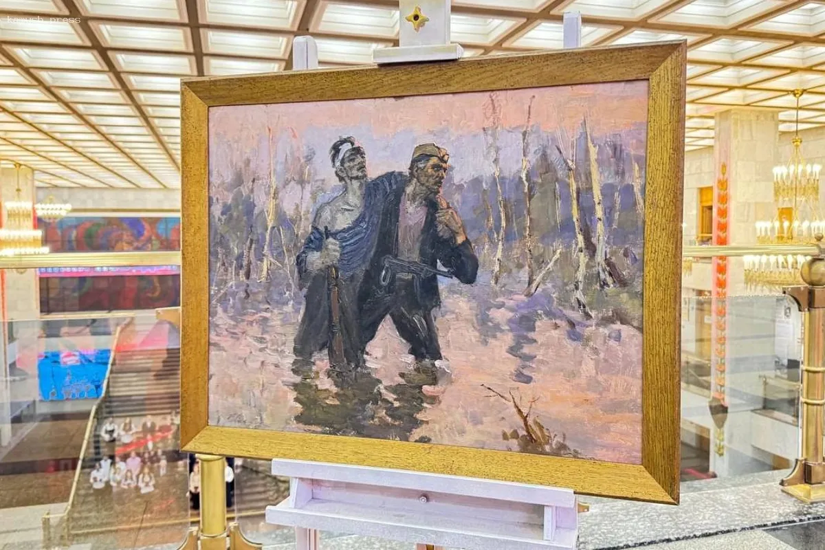 Музей Щелкова подарил картину «Партизаны» Музею Победы в Москве