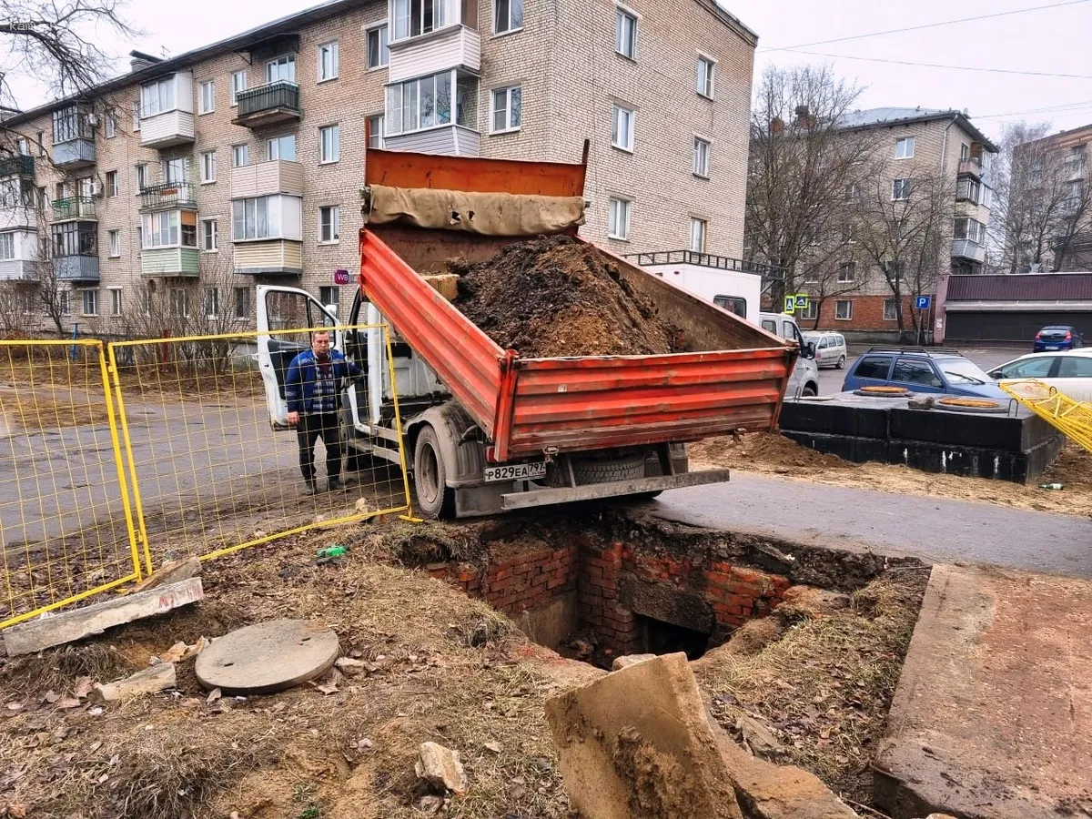 В Красноармейске Городского округа Пушкинский стартовали работы по восстановлению благоустроенных территорий после аварийных ситуаций