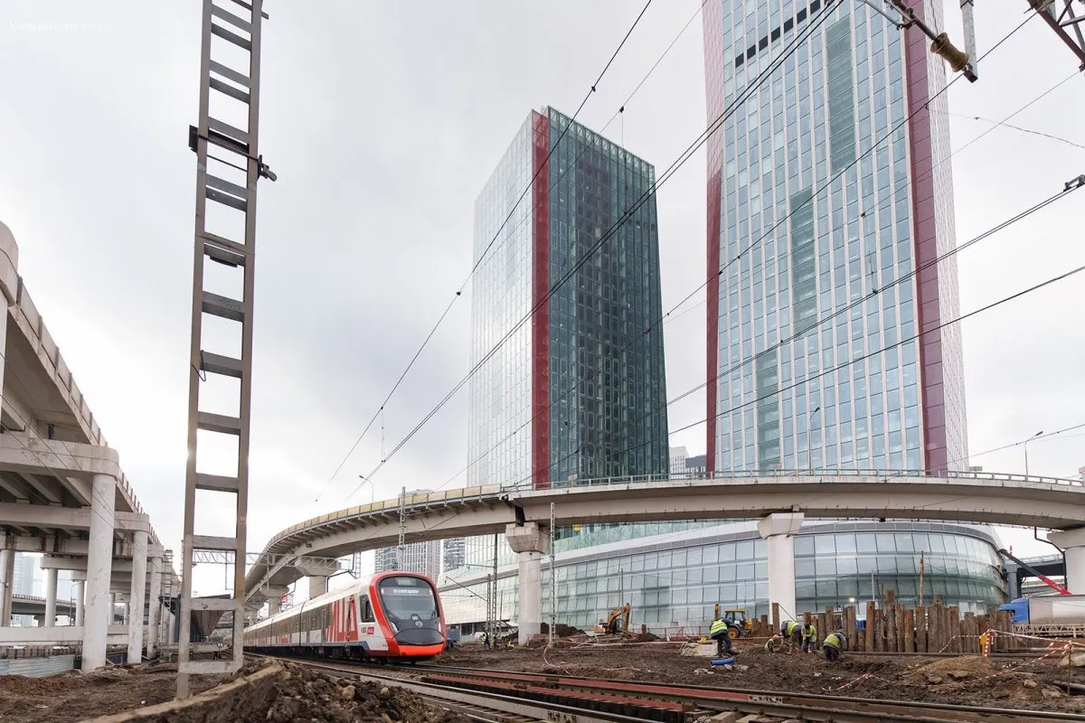В 2025 году новый вокзал Москва-Сити МЦД-1 начнет принимать первых пассажиров