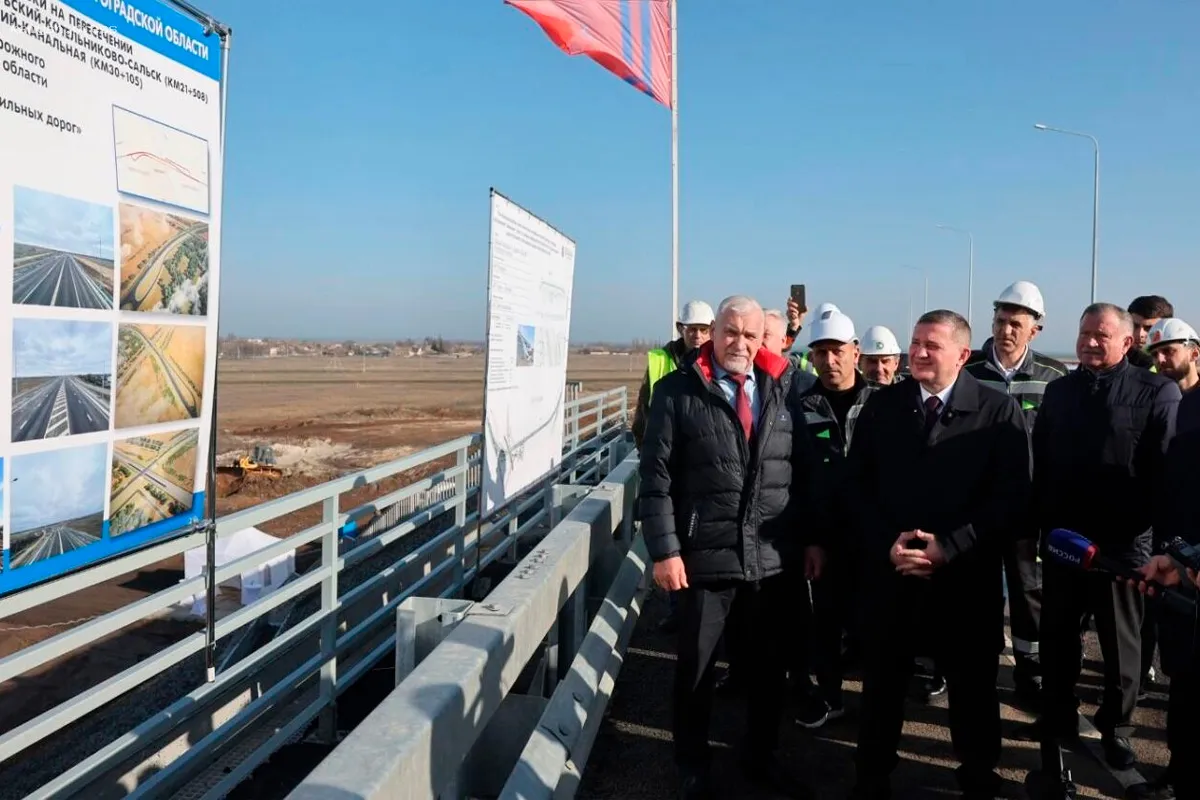 В Волгоградской области завершено строительство двух новых путепроводов